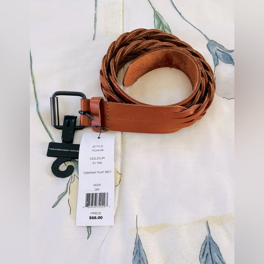 French Connection men leather belt